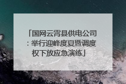 国网云霄县供电公司：举行迎峰度夏暨调度权下放应急演练